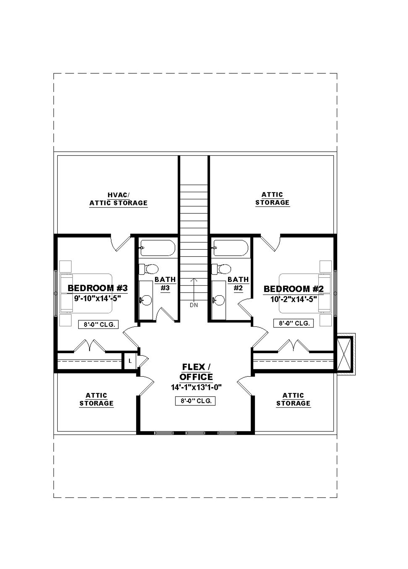Secondary Image - Farmhouse House Plan - Laura 3 63914 - 2nd Floor Plan