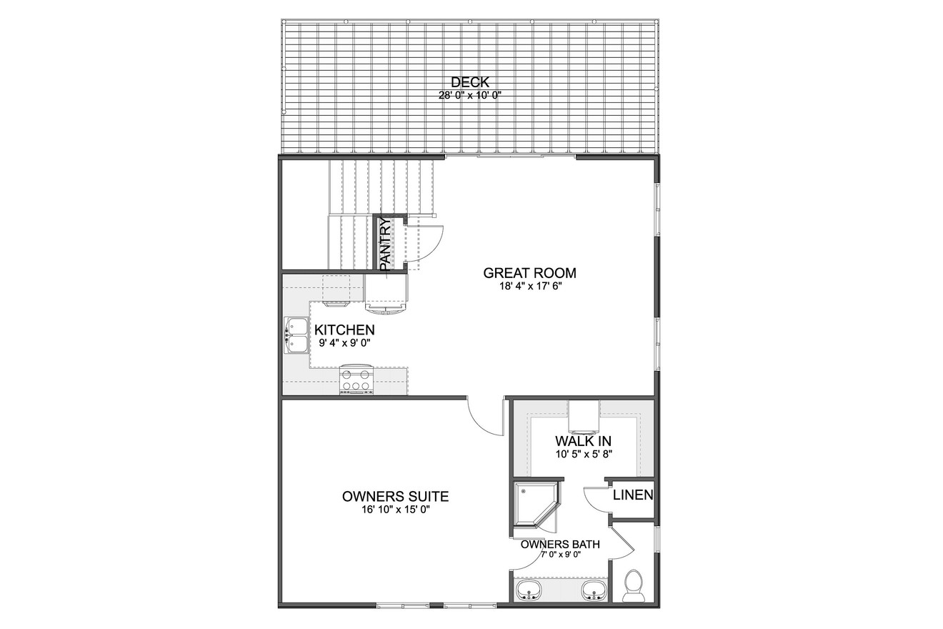Secondary Image - Farmhouse House Plan - Thomas Garage 45608 - 2nd Floor Plan