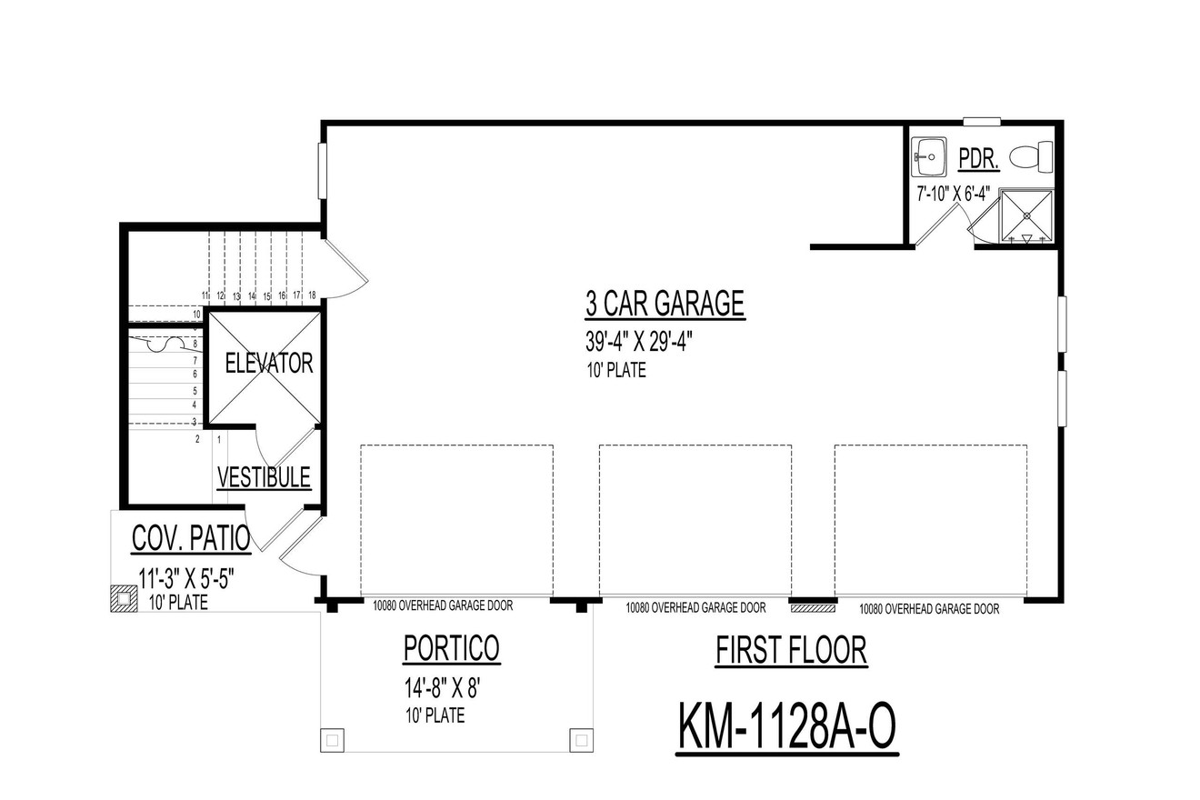Southern House Plan - 38430 - 1st Floor Plan