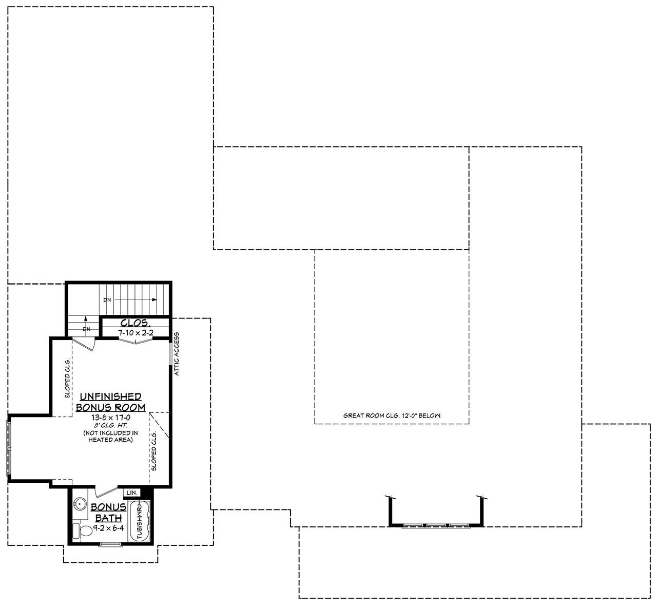 Farmhouse House Plan - Lewis 50028 - 2nd Floor Plan