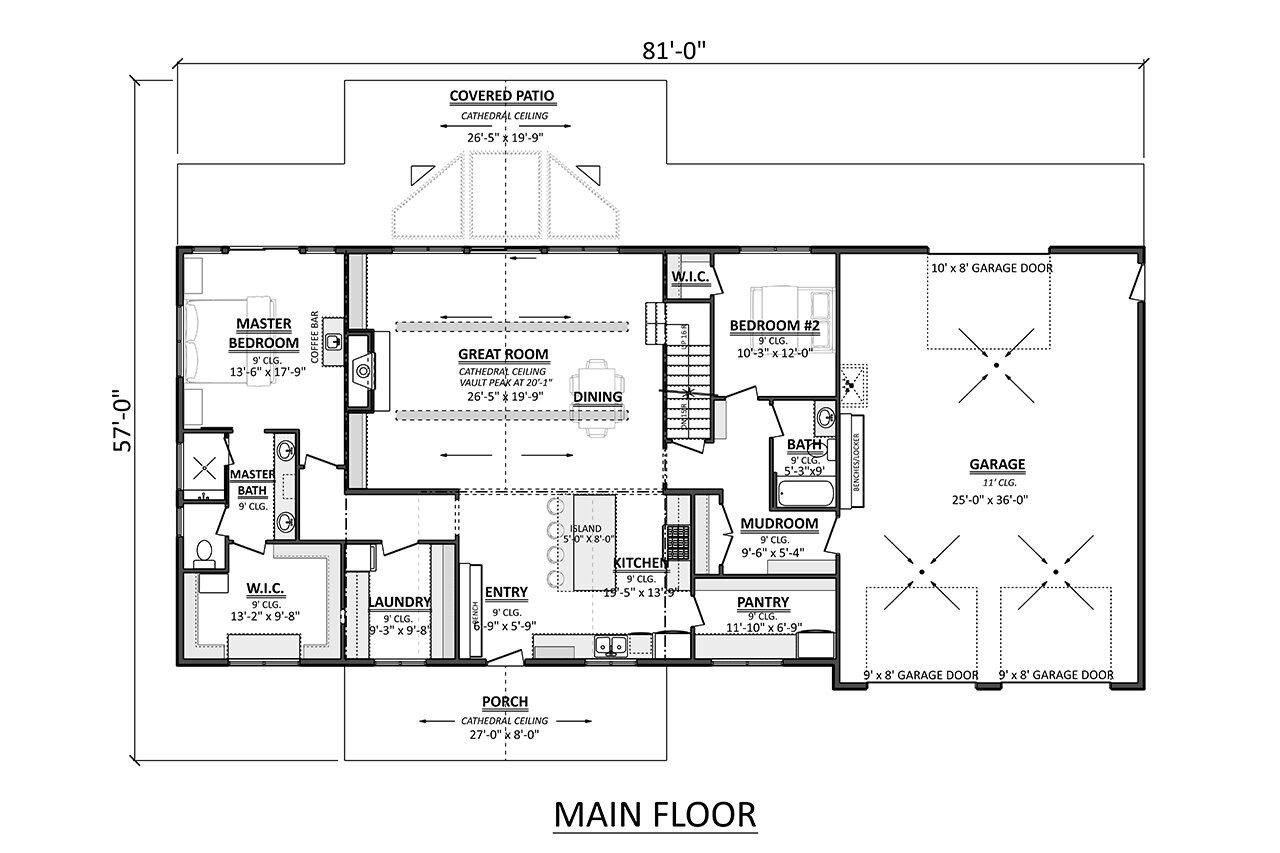 Farmhouse House Plan - 17049 - 1st Floor Plan