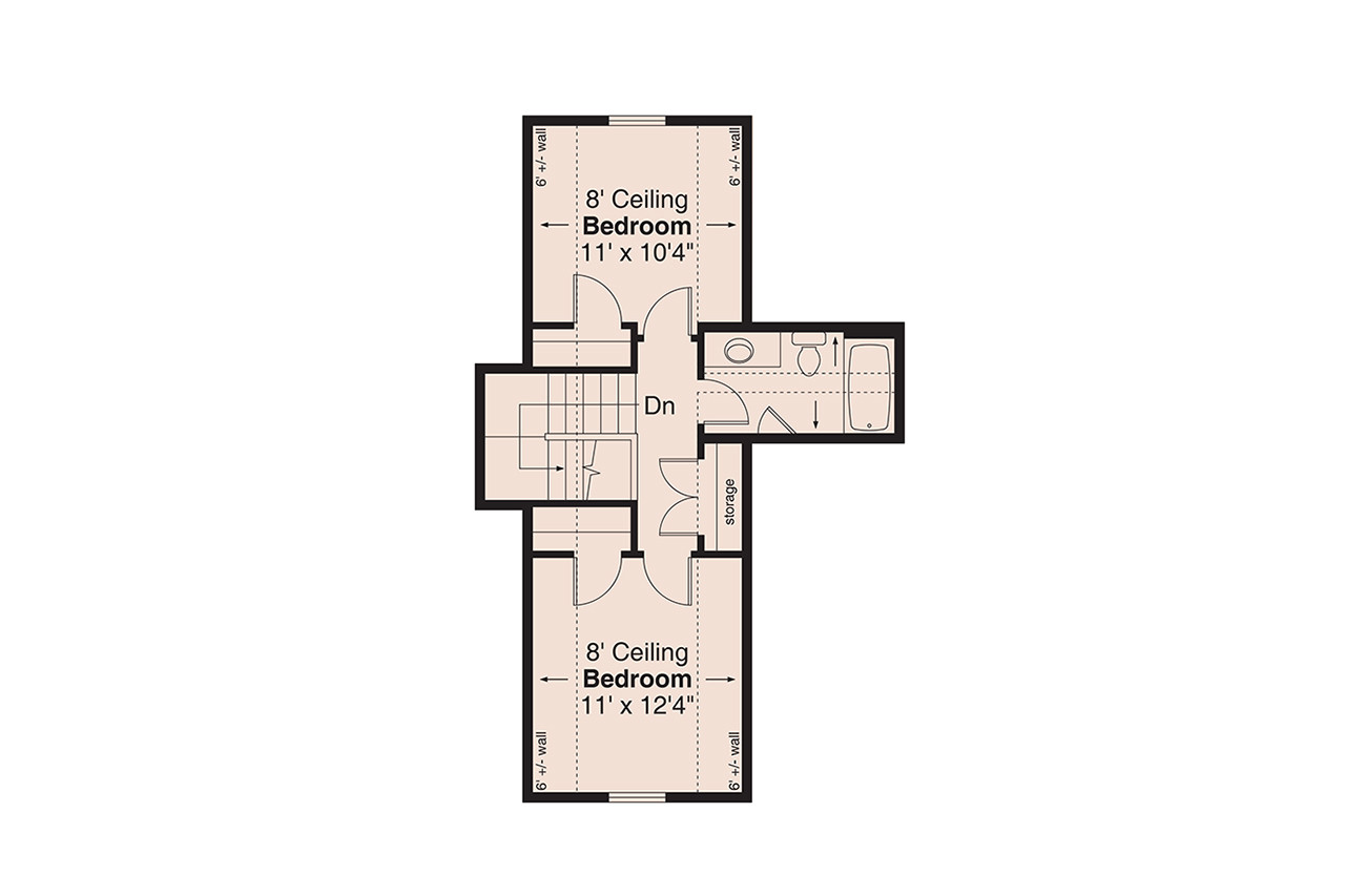 Secondary Image - Bungalow House Plan - Nashua 55839 - 2nd Floor Plan
