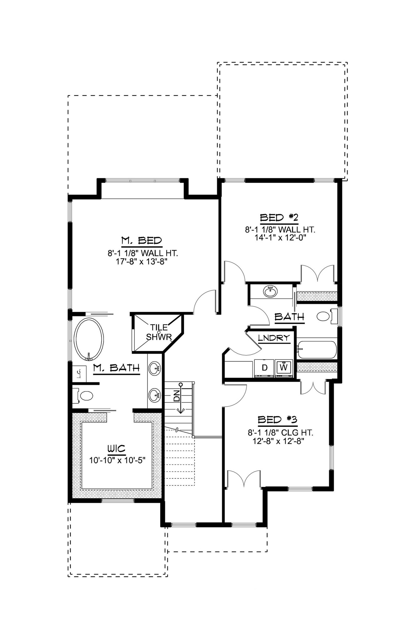 Traditional House Plan - 73929 - 2nd Floor Plan