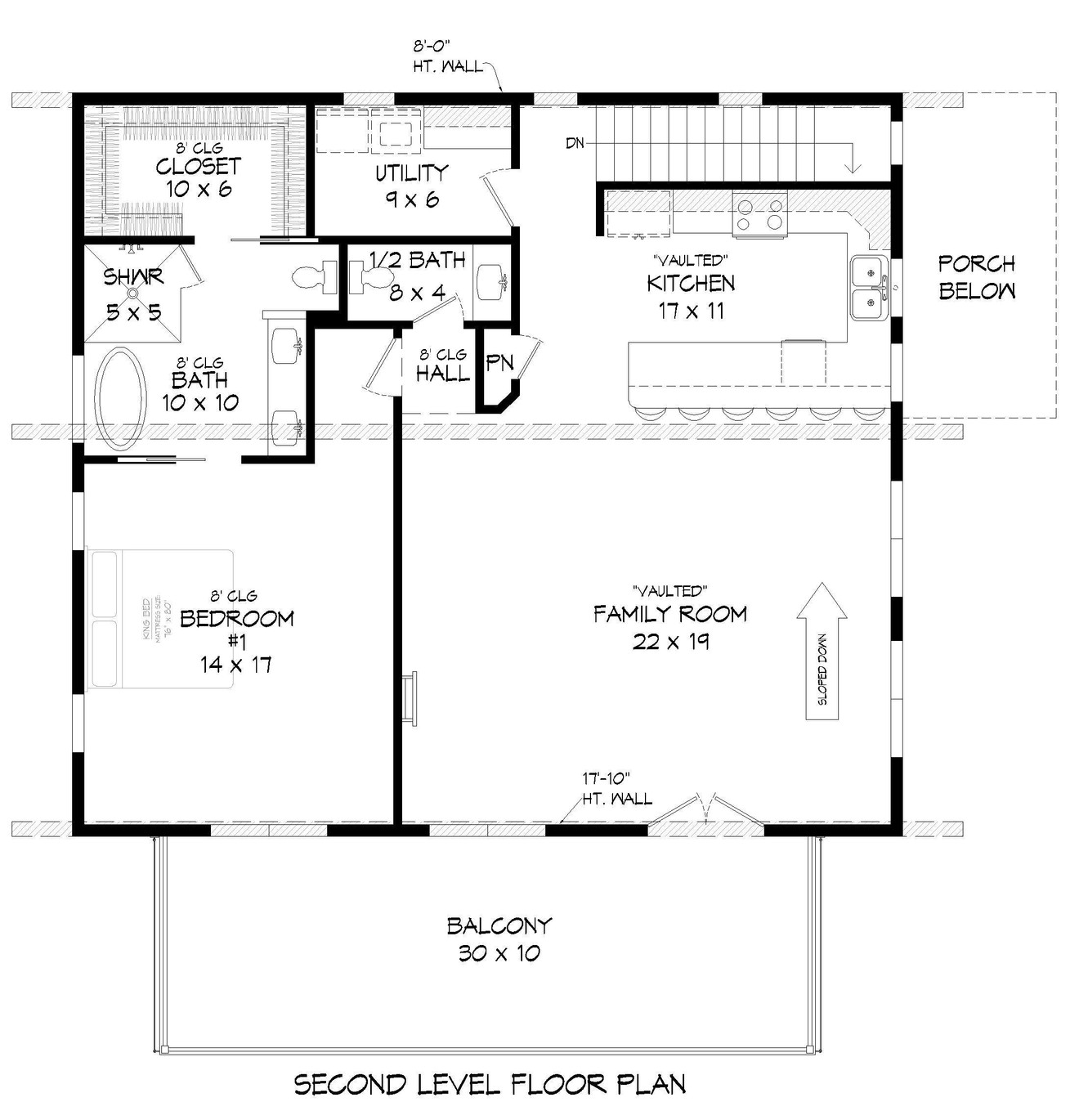 Contemporary House Plan - Eagle River 2.25 90248 - 2nd Floor Plan