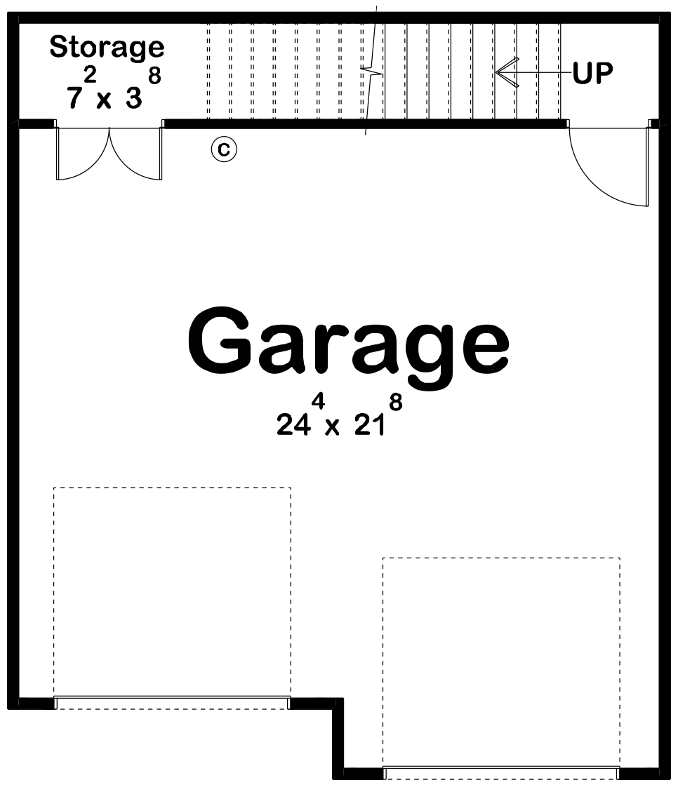 Cottage House Plan - Summer Creek 29772 - 1st Floor Plan