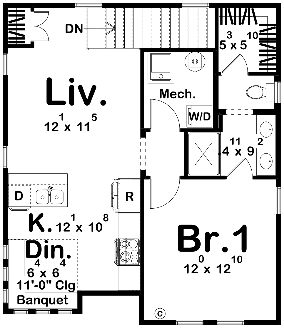 Cottage House Plan - Summer Creek 29772 - 2nd Floor Plan