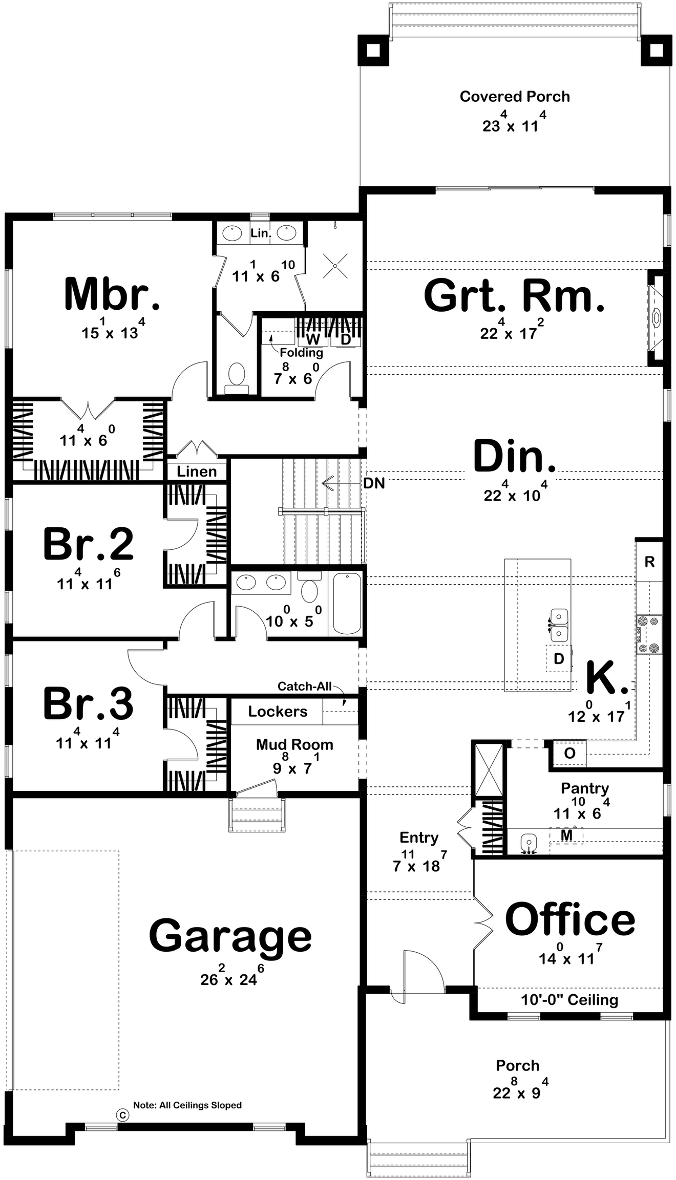 Contemporary House Plan - Torrance Park 73731 - 1st Floor Plan