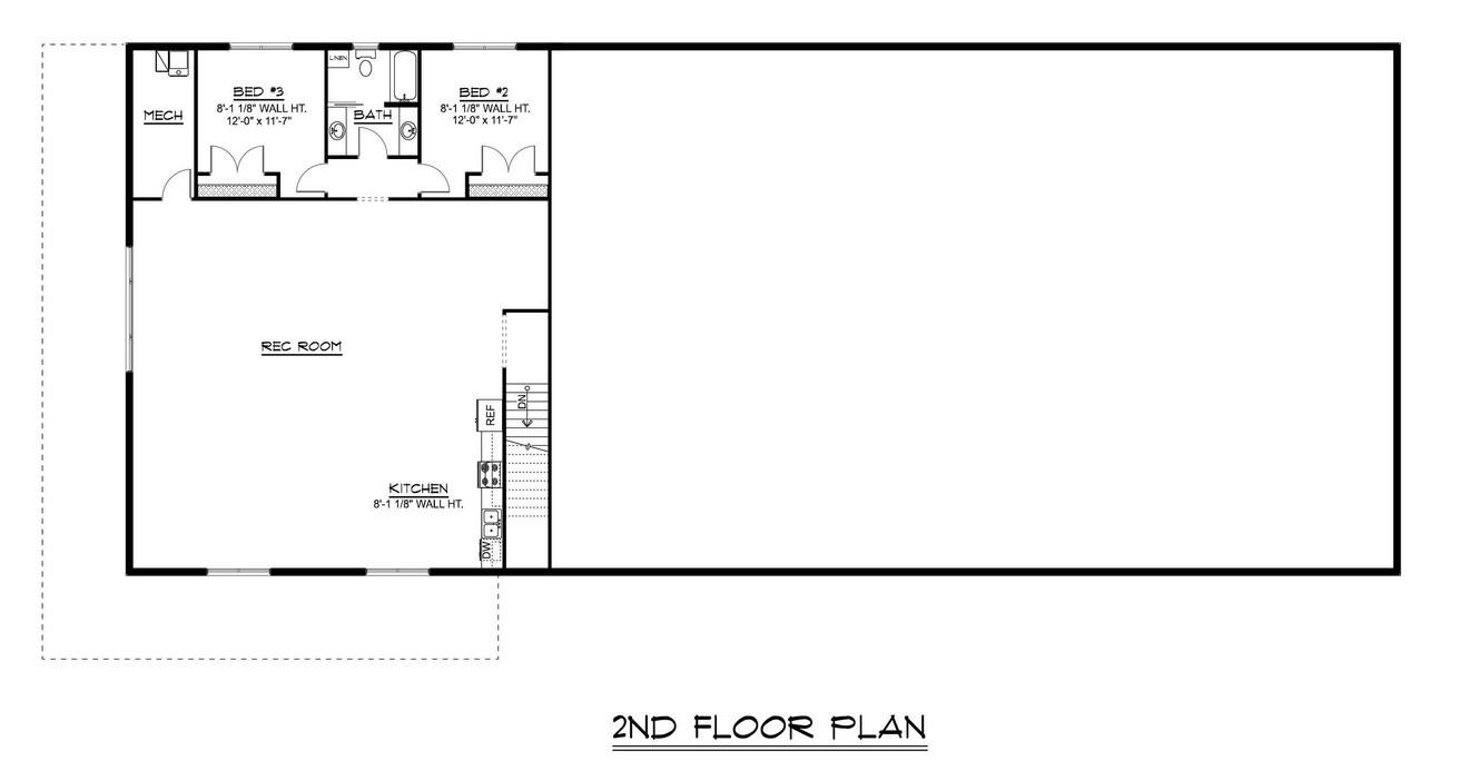 Country House Plan - 64427 - 2nd Floor Plan