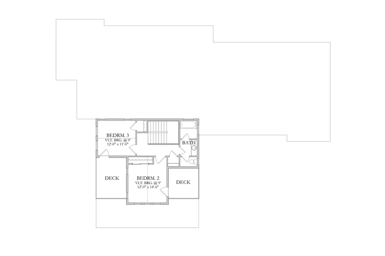 Secondary Image - Craftsman House Plan - Beckley 68087 - 2nd Floor Plan