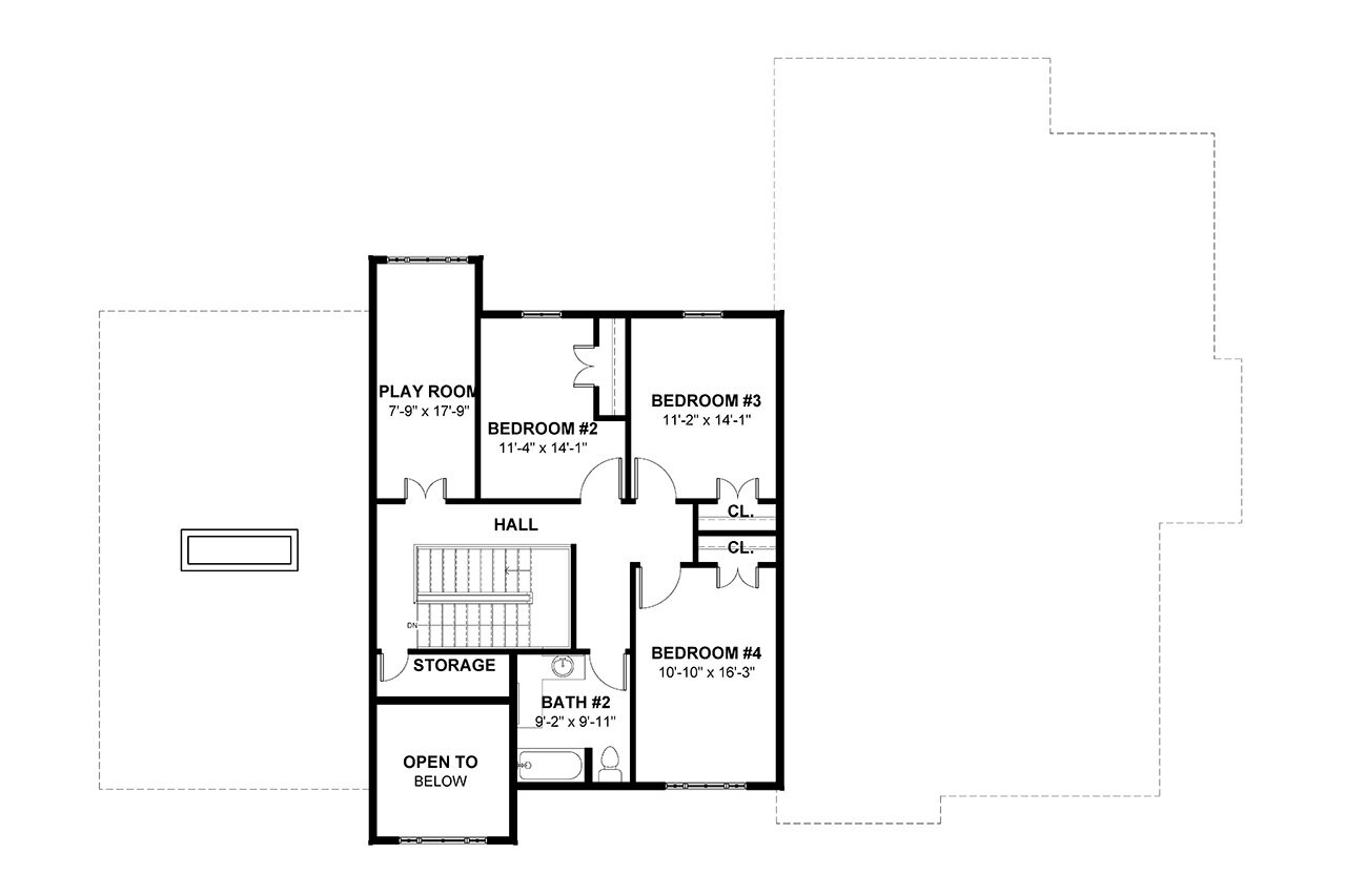 Craftsman House Plan - Washington 12843 - 2nd Floor Plan