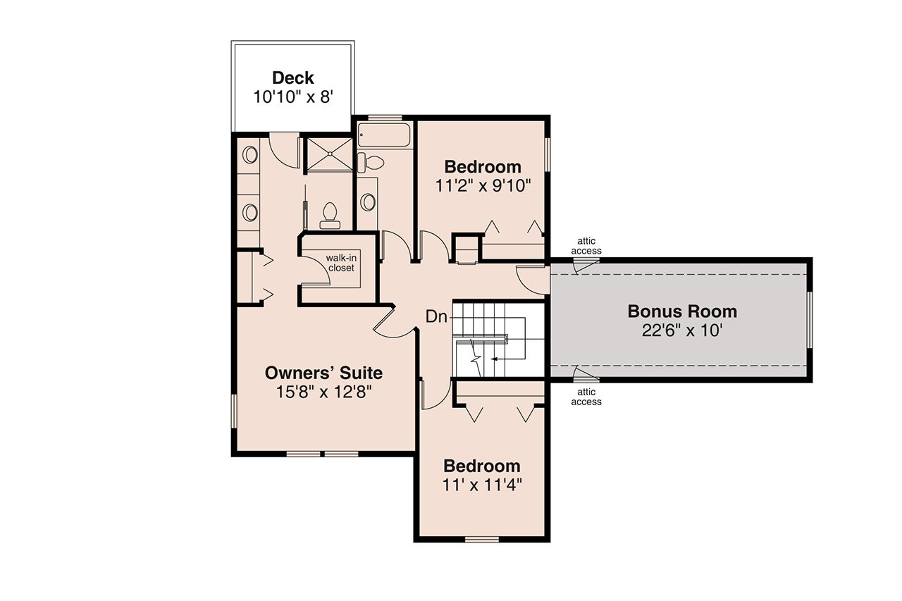 Secondary Image - Country House Plan - Olympia 73573 - 2nd Floor Plan