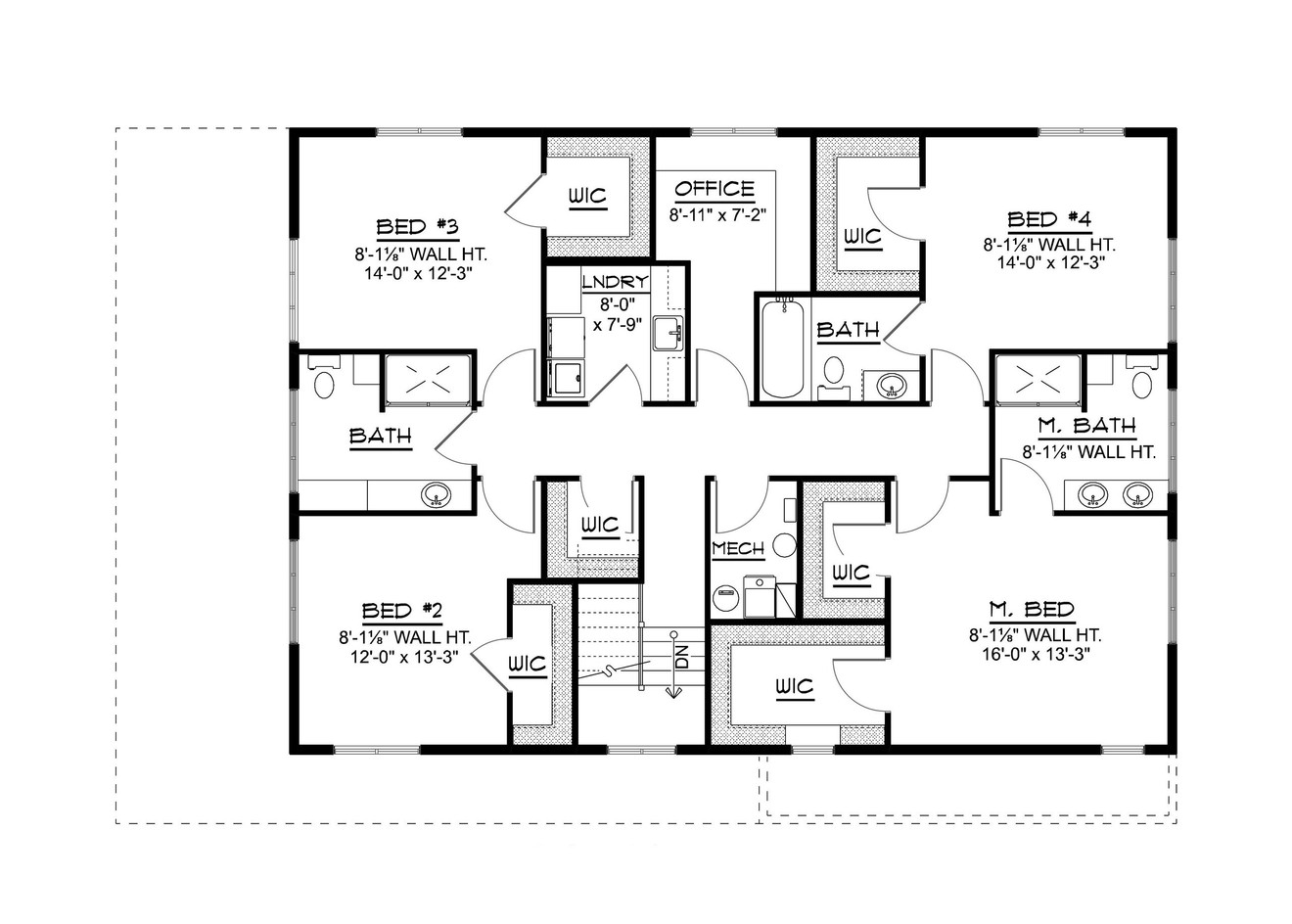 Farmhouse House Plan - 13019 - 2nd Floor Plan