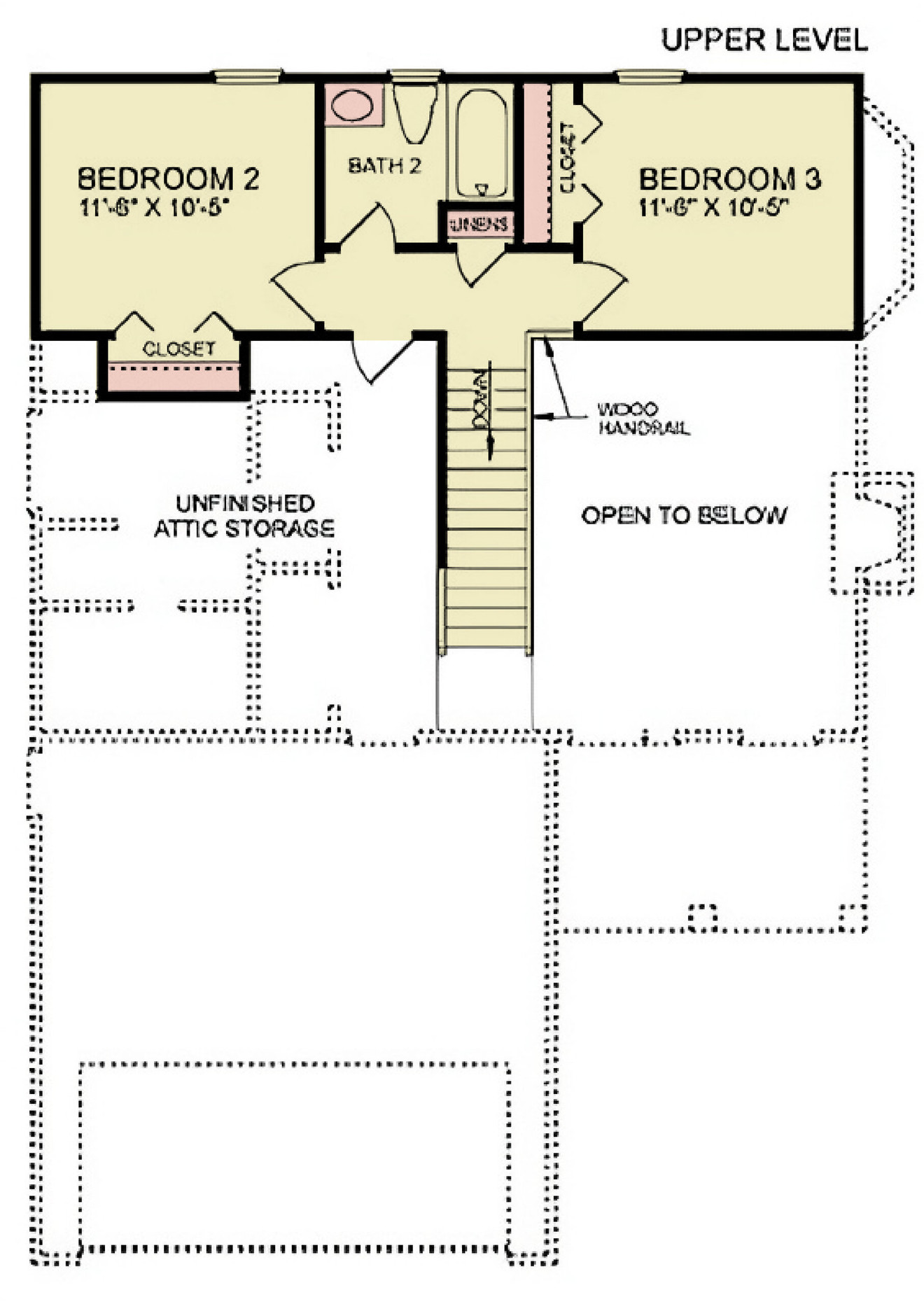 Traditional House Plan - Shelly 2 House Plan 53300 - 2nd Floor Plan