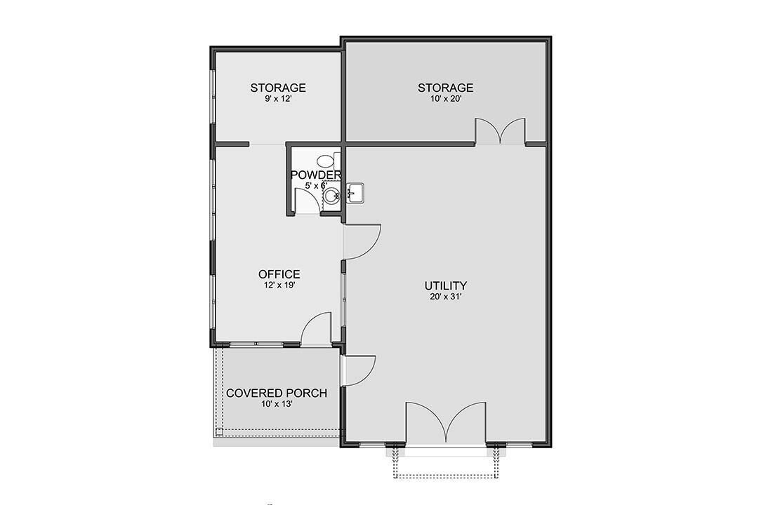 Traditional House Plan - Bay Park 62946 - 1st Floor Plan