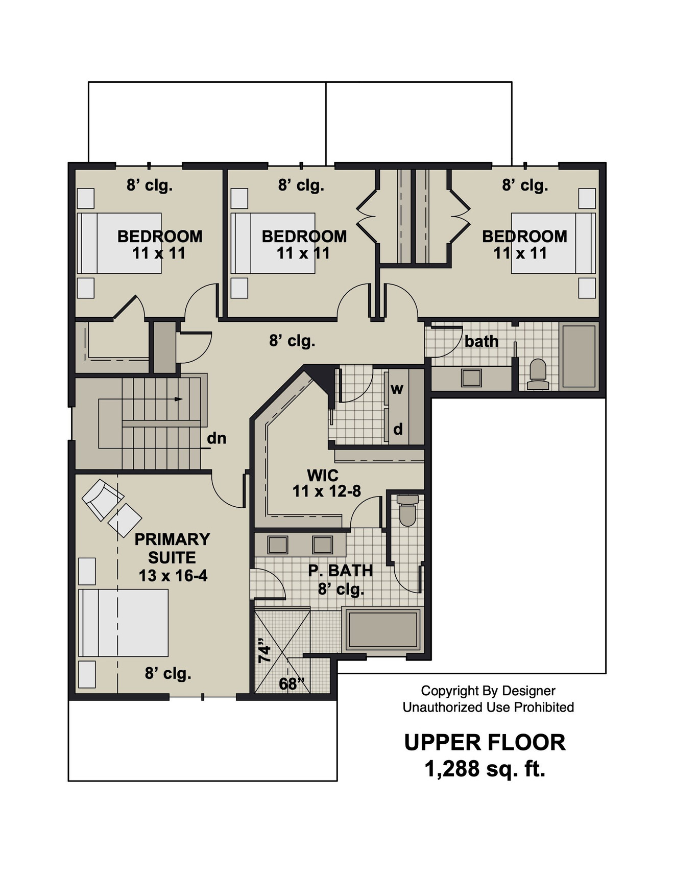 Farmhouse House Plan - Hartsville 81237 - 2nd Floor Plan