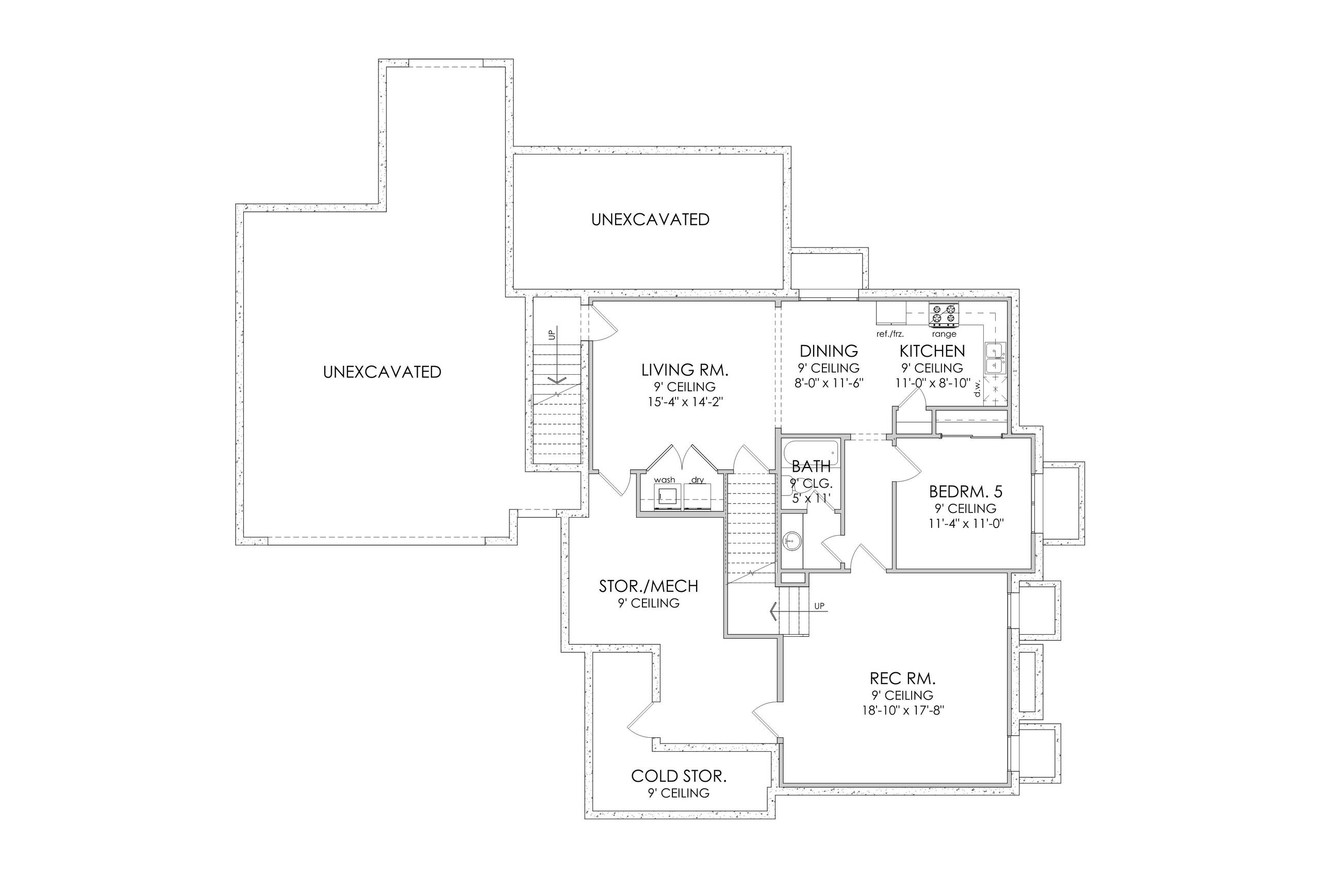 Farmhouse House Plan - Fairview 18689 - Basement Floor Plan