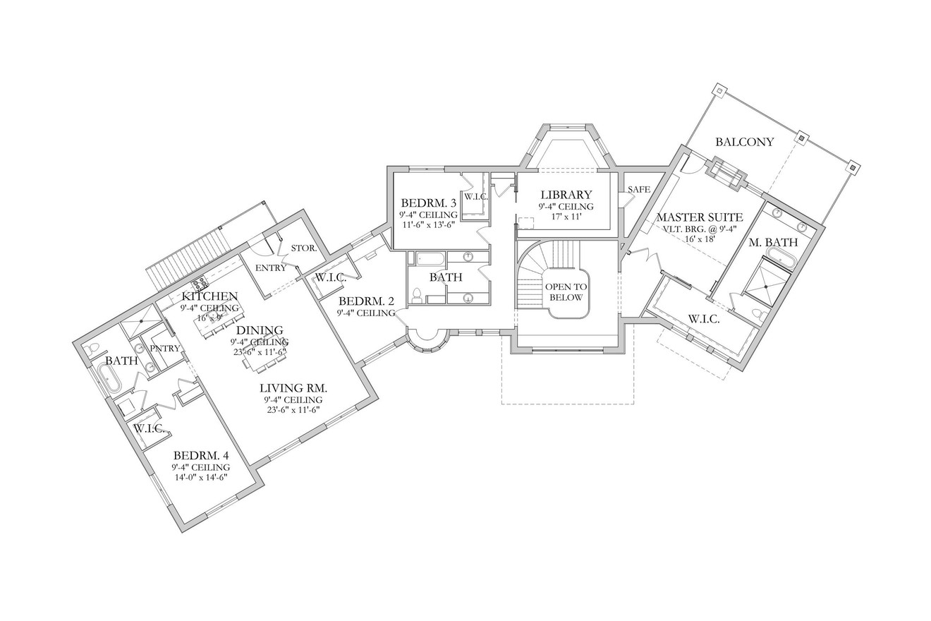 Secondary Image - Craftsman House Plan - Edison 24763 - 2nd Floor Plan