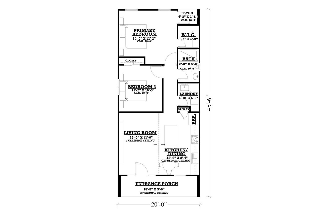 Modern House Plan - Nogar 03 62882 - 1st Floor Plan