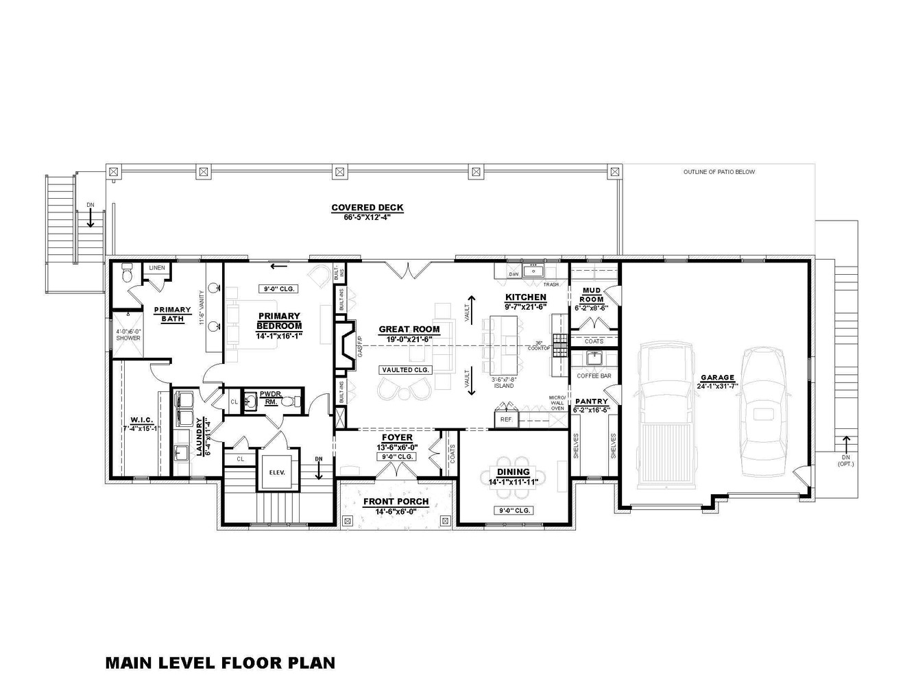 Craftsman House Plan - Annette 64046 - 1st Floor Plan