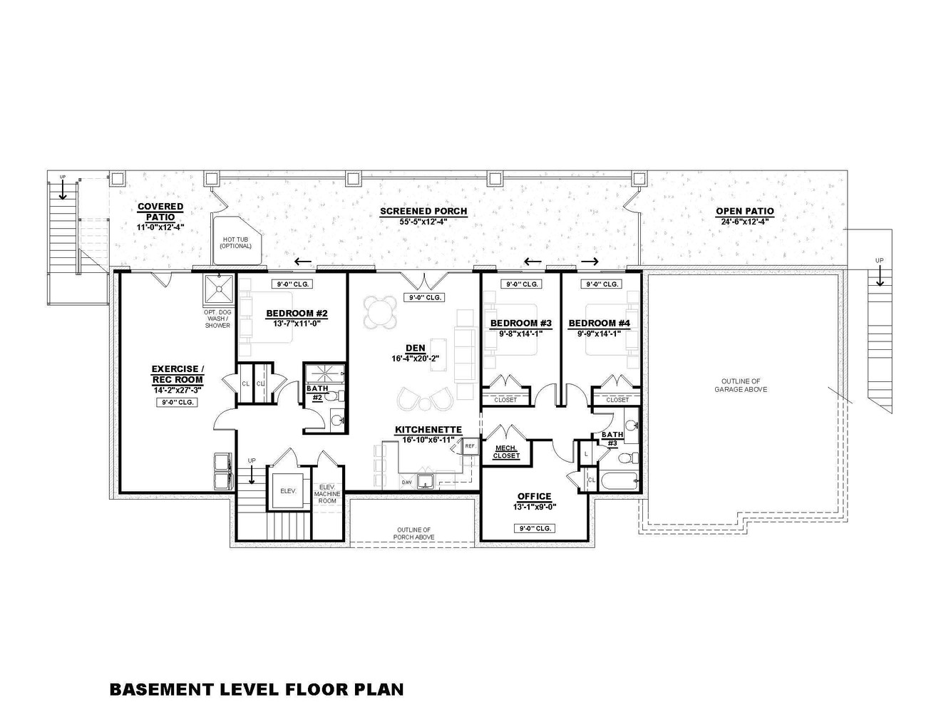 Craftsman House Plan - Annette 64046 - Basement Floor Plan