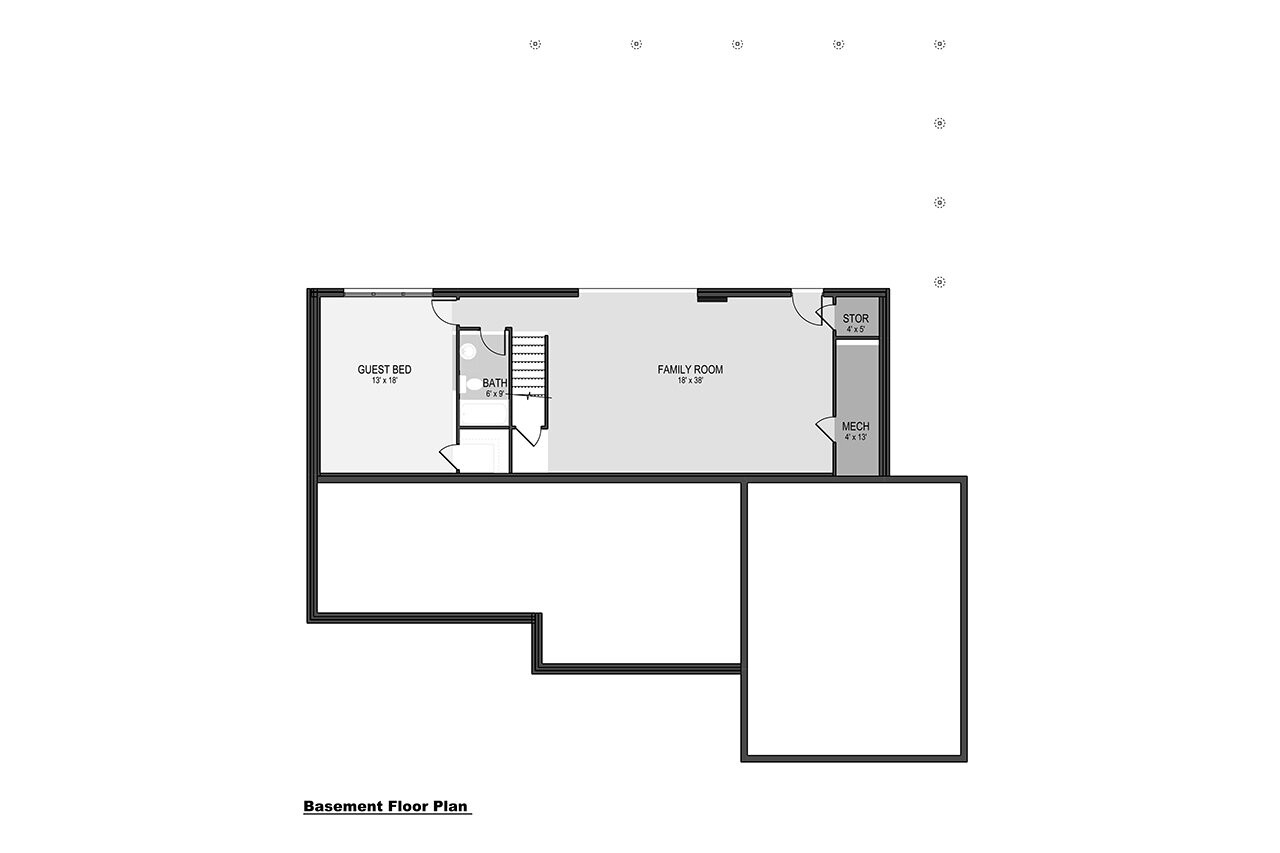 Farmhouse House Plan - Cedarhurst 48734 - Basement Floor Plan