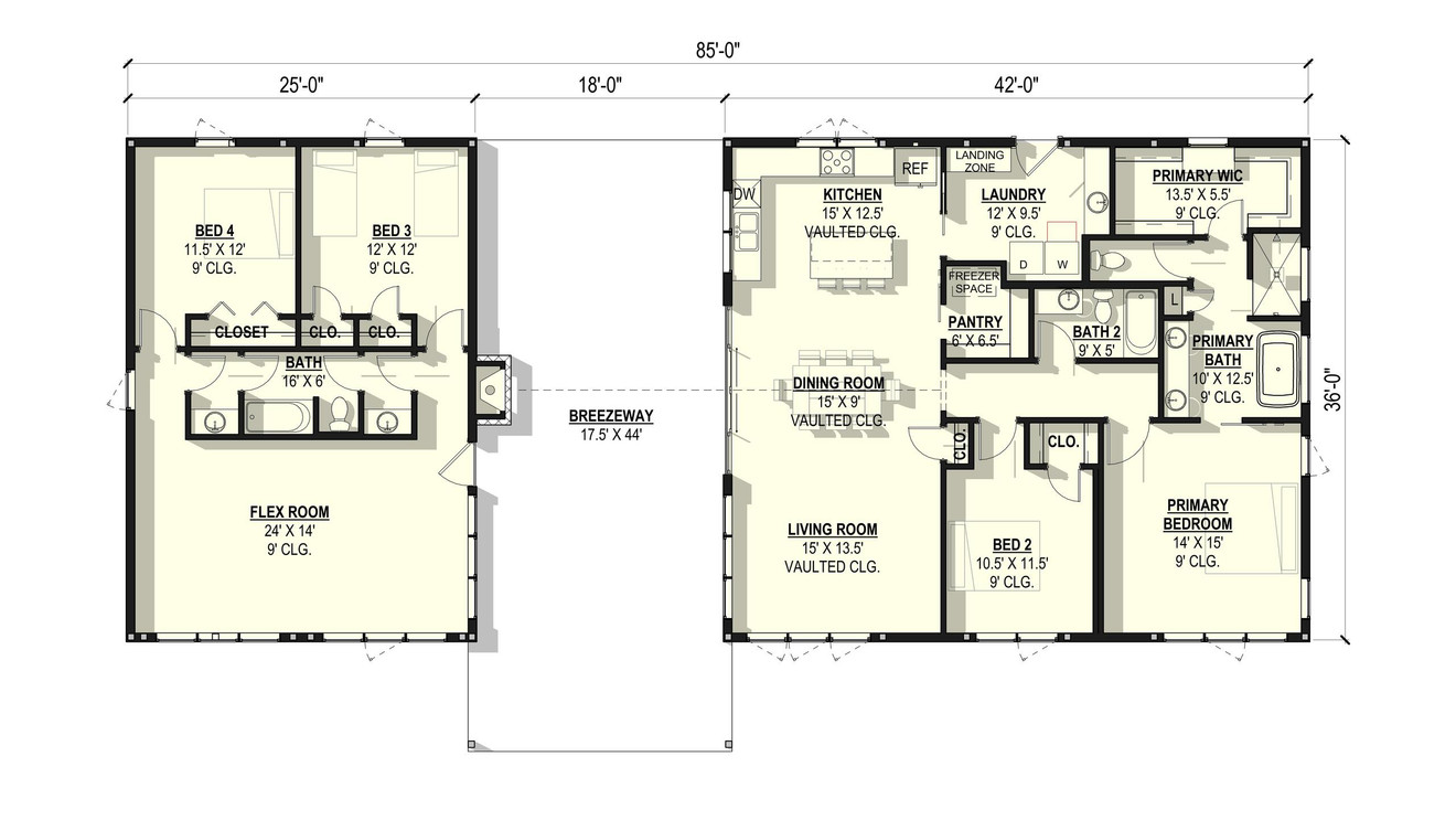 Country House Plan - Dogwood 56562 - 1st Floor Plan