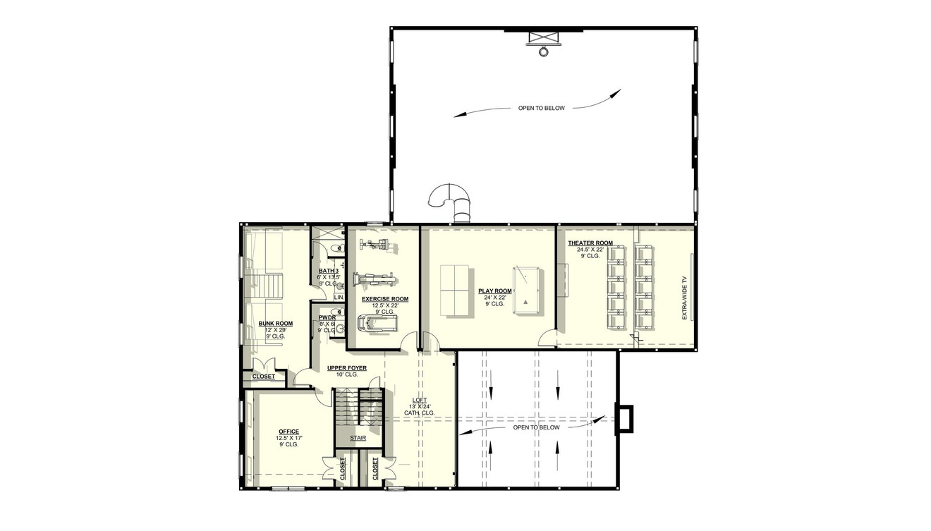 Secondary Image - Farmhouse House Plan - Gaillardia #1 10992 - 2nd Floor Plan