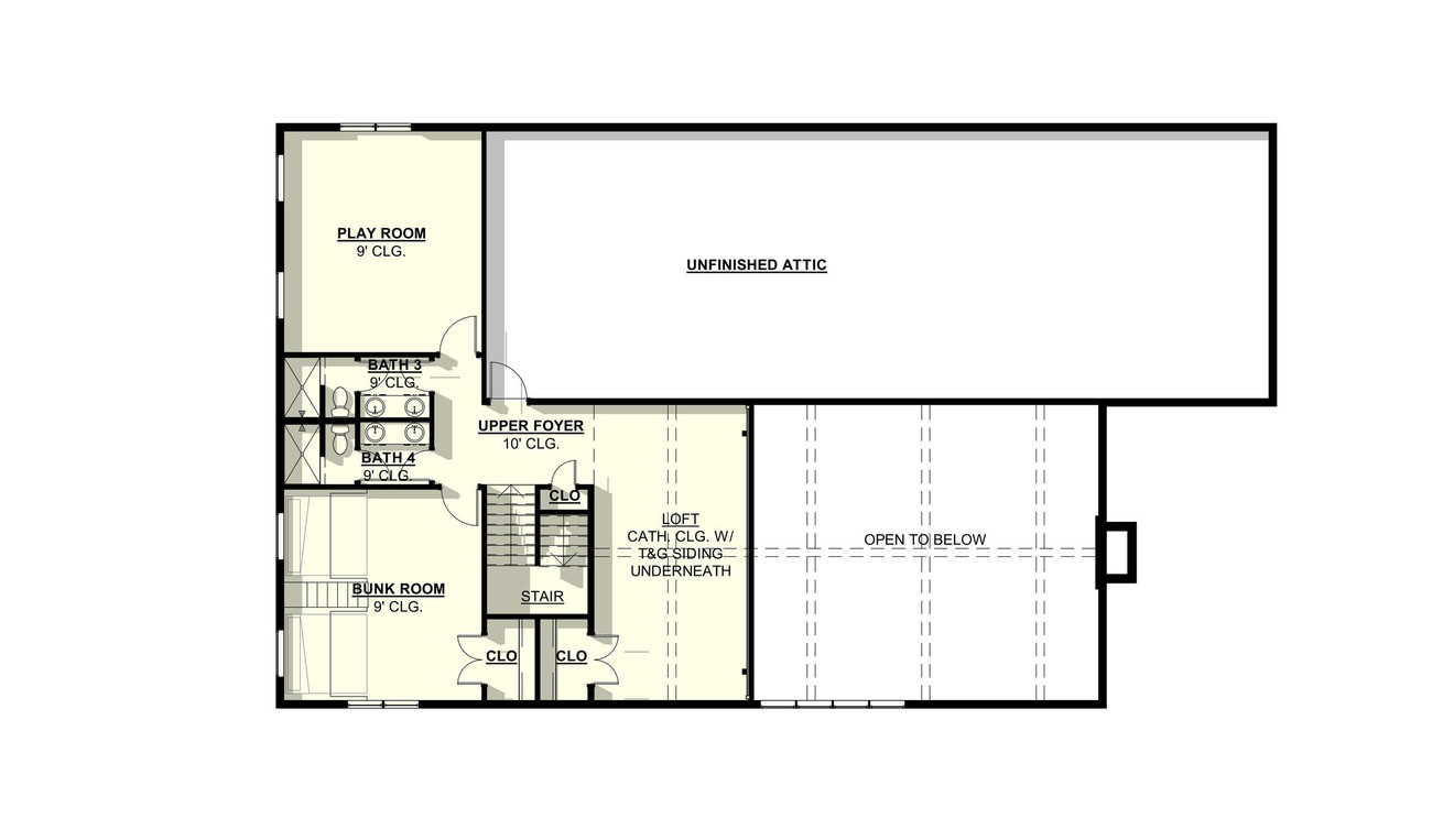 Secondary Image - Country House Plan - Gaillardia #2 79952 - 2nd Floor Plan