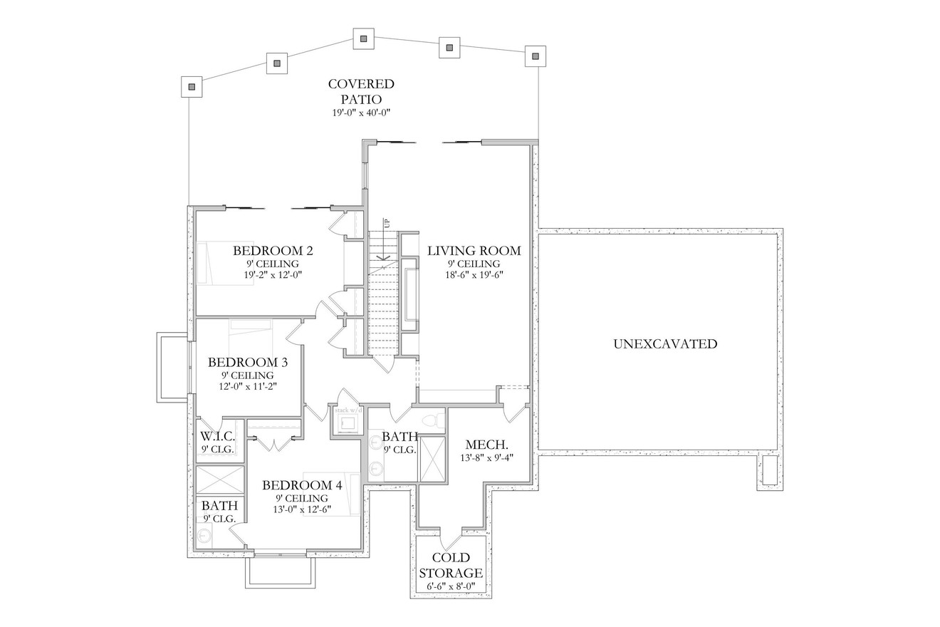 Modern House Plan - Marley 70324 - Basement Floor Plan