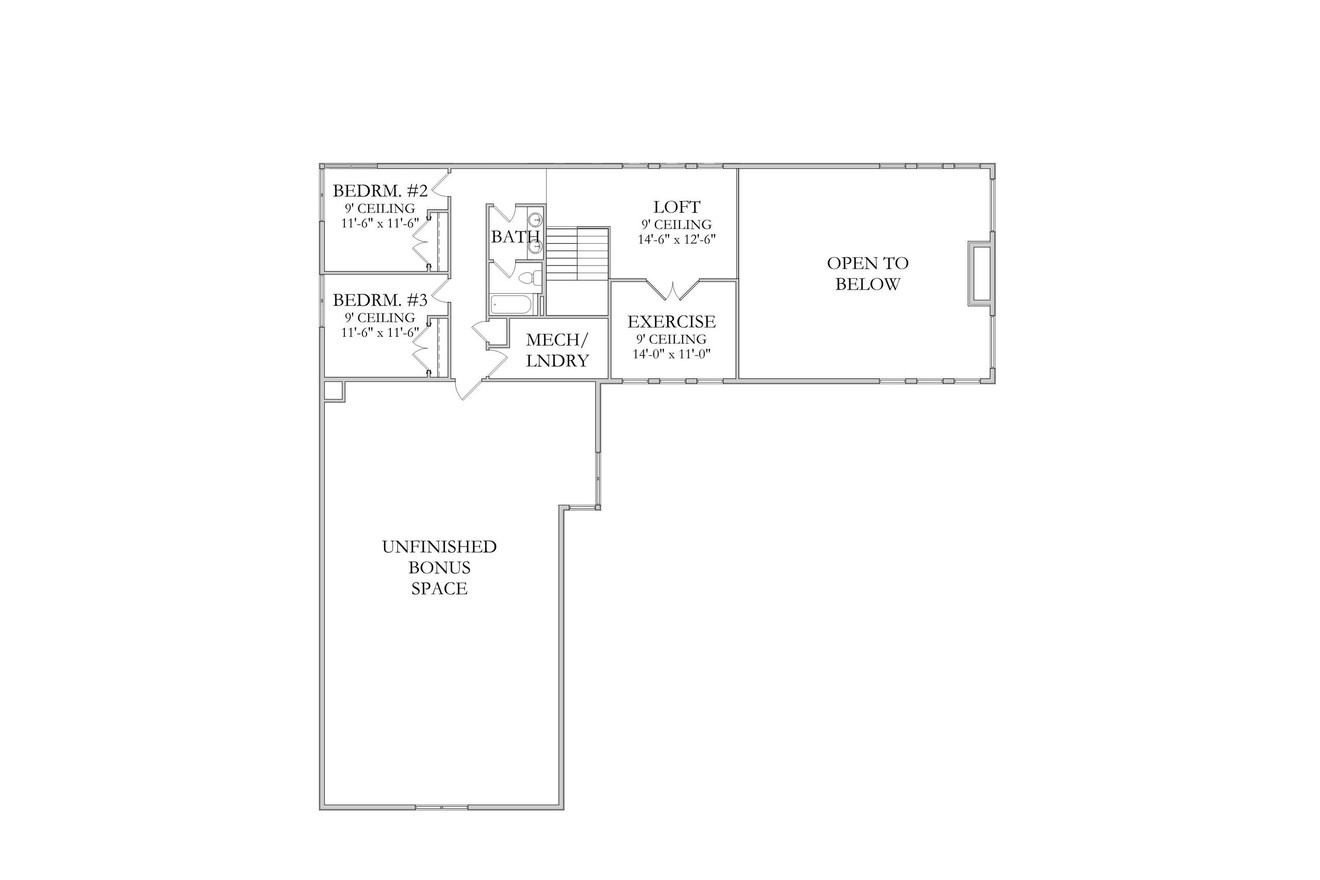 Mountain Rustic House Plan - Monteverde 98461 - 2nd Floor Plan