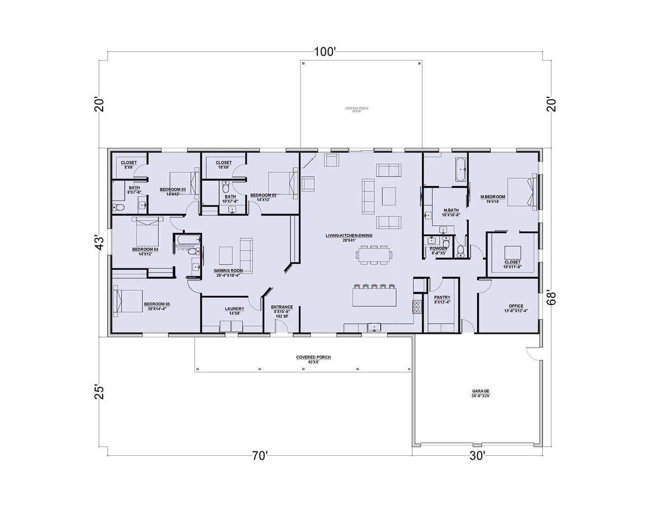 Traditional House Plan - The Terri 85927 - 1st Floor Plan