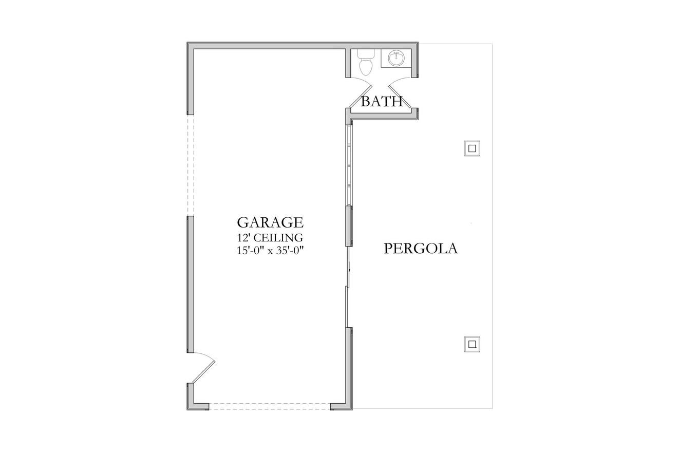 Farmhouse House Plan - Johnson City 68292 - 1st Floor Plan