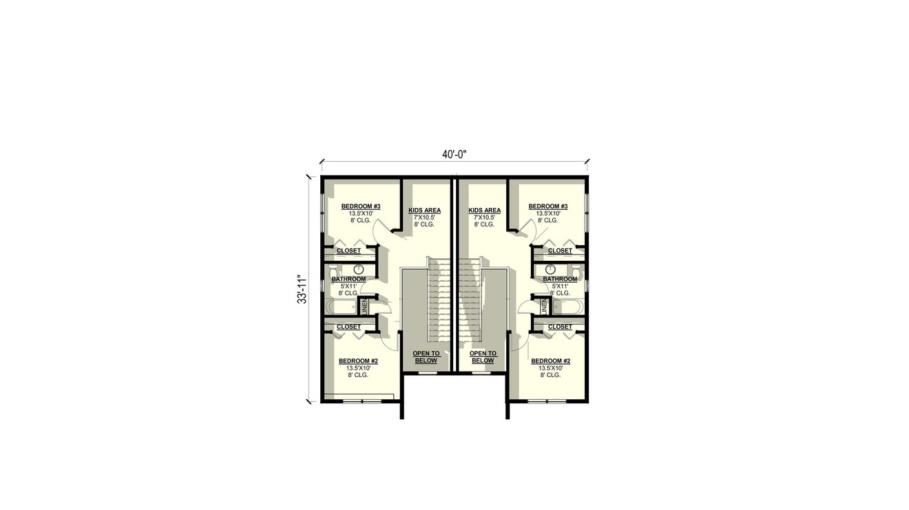 Country House Plan - Mallow Duplex 93819 - 2nd Floor Plan