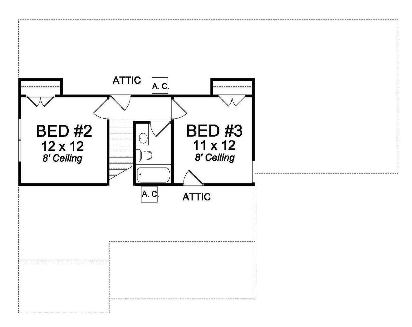 Secondary Image - Cottage House Plan - Baytown 28159 - 2nd Floor Plan