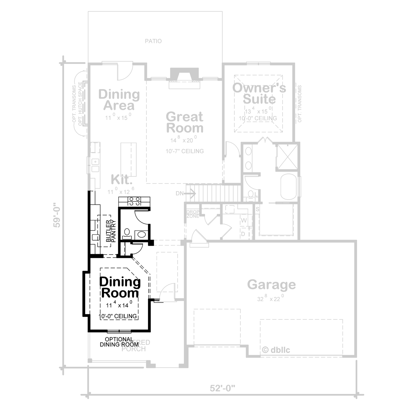 European House Plan - Gretna Falls 89913 - Optional Floor Plan