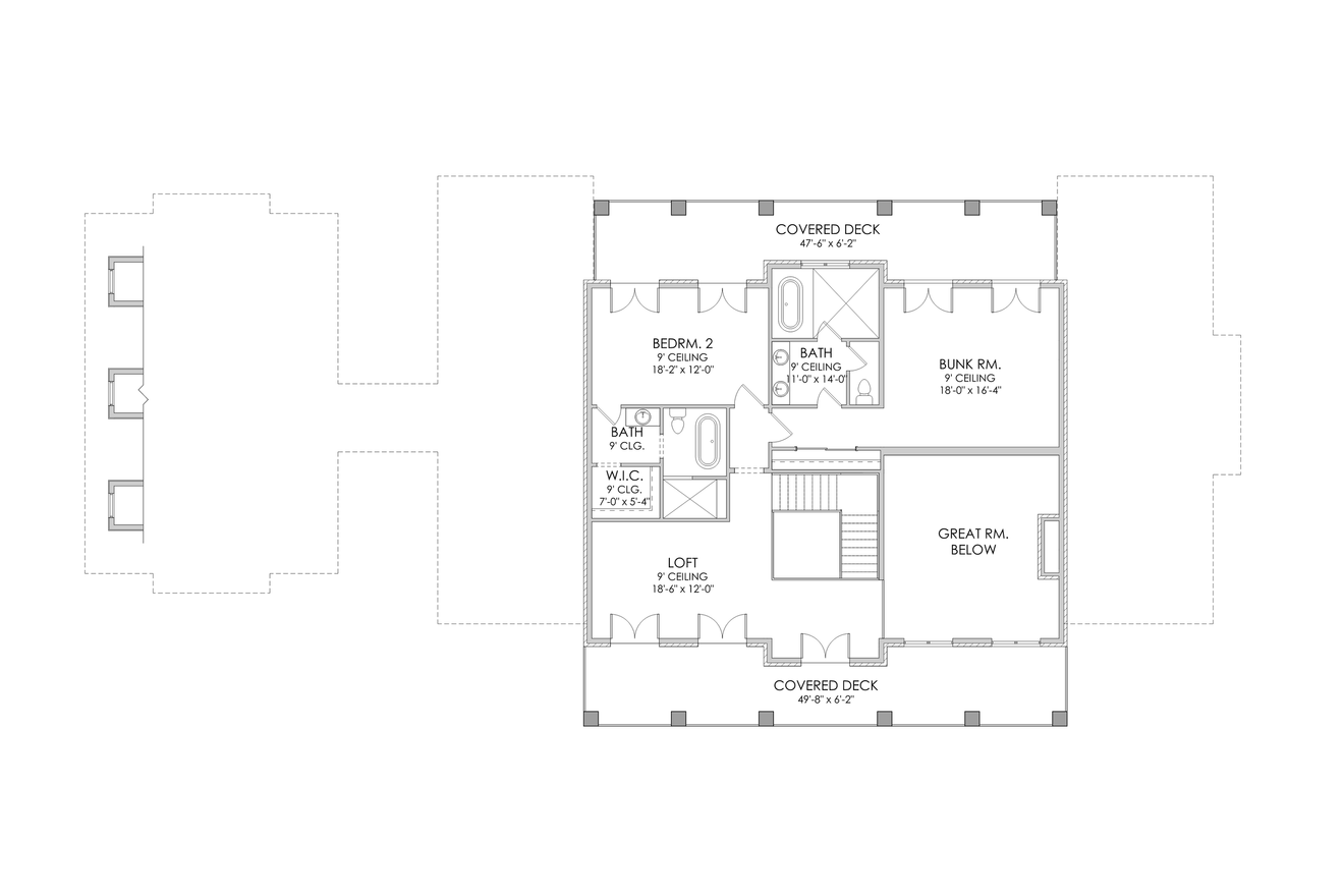 Secondary Image - Colonial House Plan - Northampton 58244 - 2nd Floor Plan