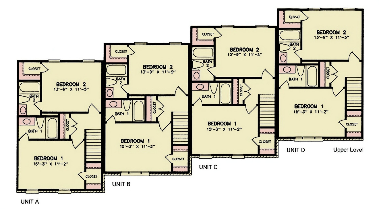 Secondary Image - Traditional House Plan - Hartwell 45875 - 2nd Floor Plan