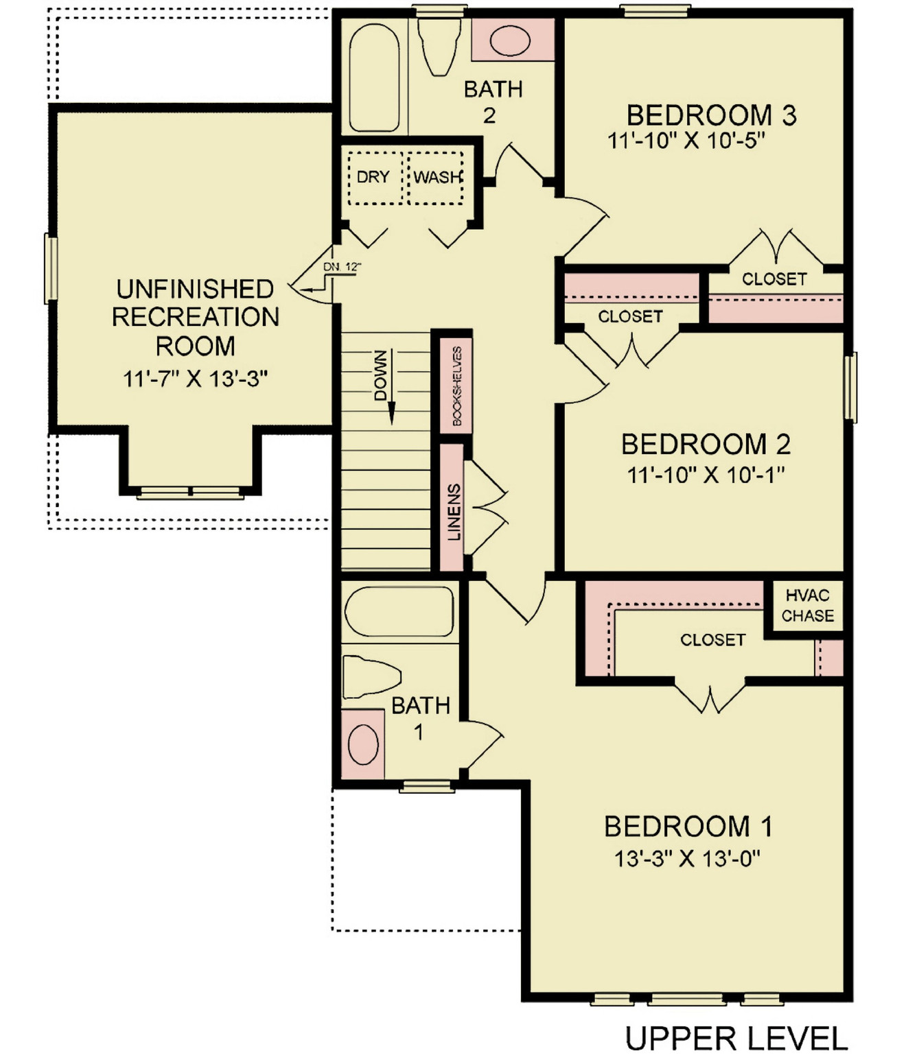 Secondary Image - Craftsman House Plan - Garner 31787 - 2nd Floor Plan