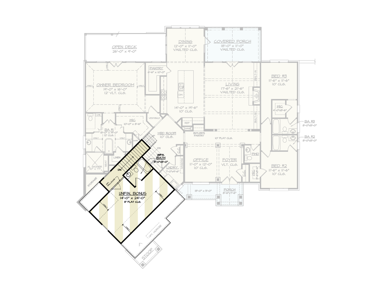 Craftsman House Plan - Jade Cottage 18858 - Other Floor Plan