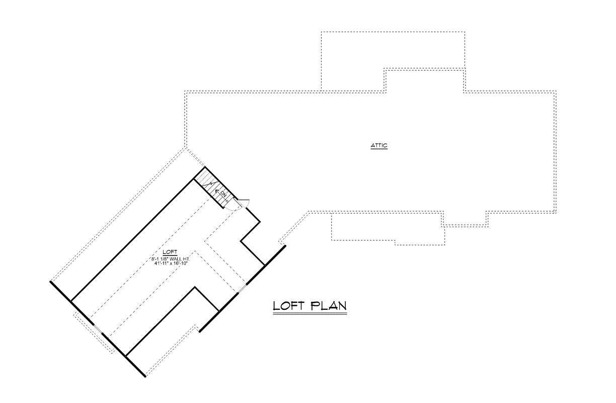 Ranch House Plan - 59323 - 2nd Floor Plan