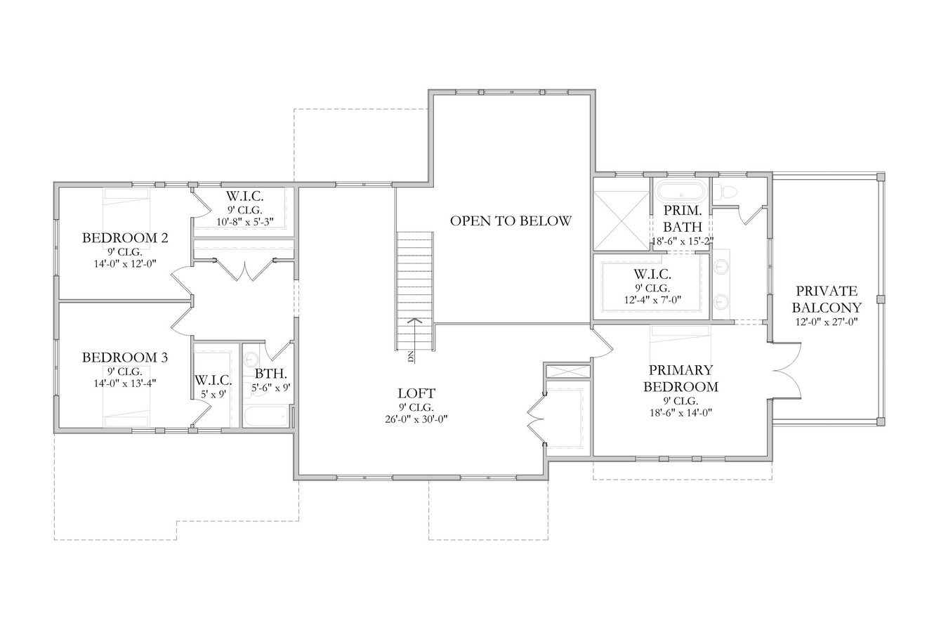 Mediterranean House Plan - Orpheus 47493 - 2nd Floor Plan