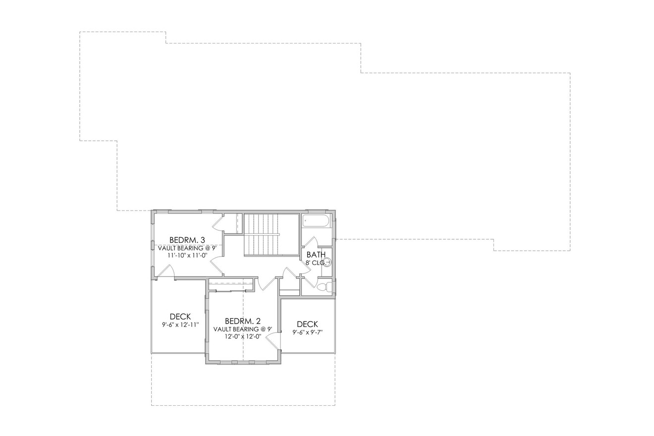 Craftsman House Plan - Sutton 80691 - 2nd Floor Plan