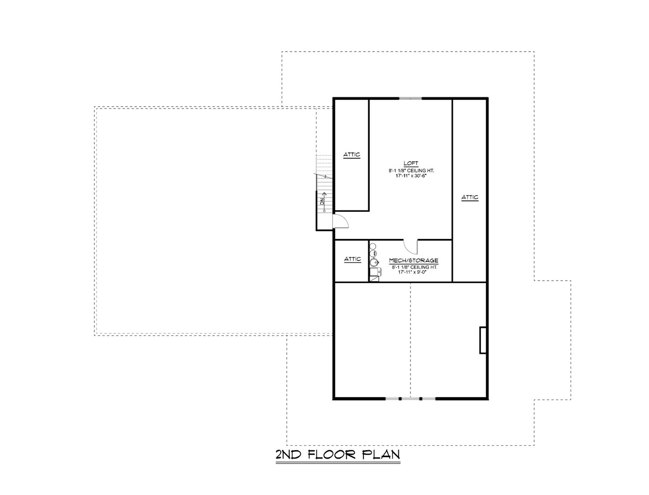 Country House Plan - 45402 - 2nd Floor Plan