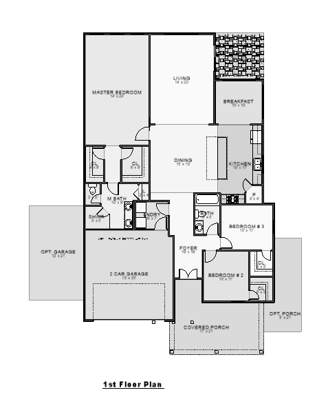 Craftsman House Plan - Atlantic Beach 57582 - Optional Floor Plan