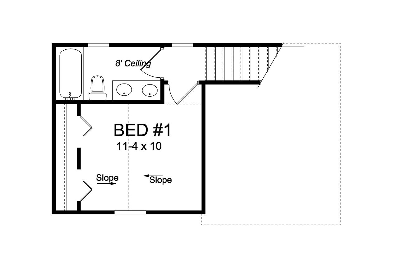 Secondary Image - Cottage House Plan - Redfern 62868 - 2nd Floor Plan