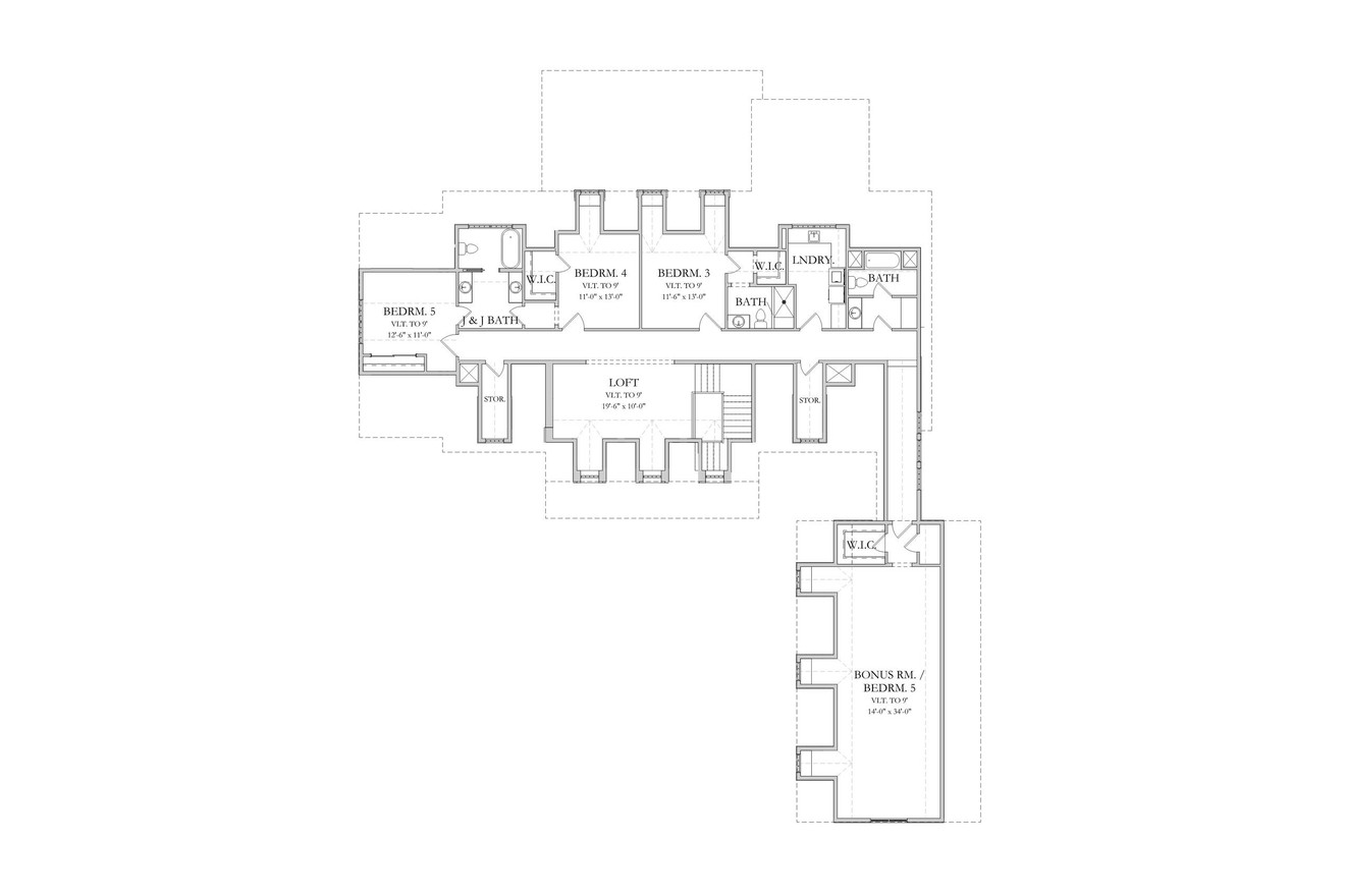 Secondary Image - Colonial House Plan - Springdale 17949 - 2nd Floor Plan