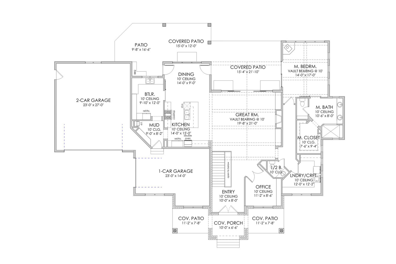 Contemporary House Plan - Windsor 46506 - 1st Floor Plan