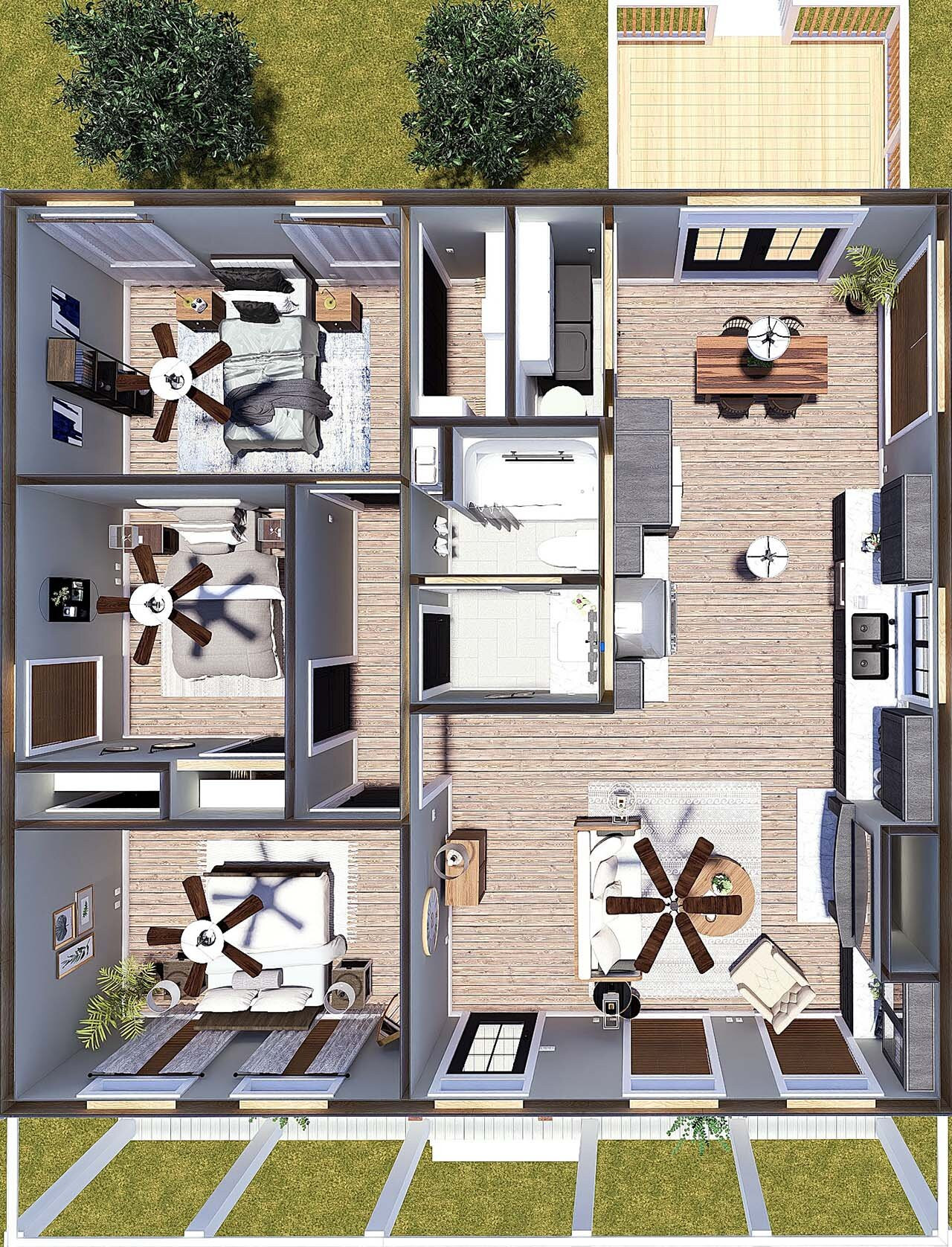 Farmhouse House Plan - 13814 - Other Floor Plan