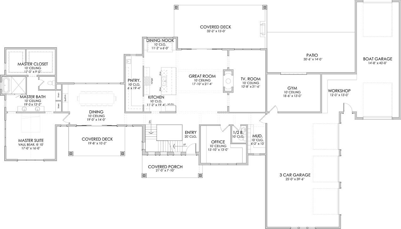 Farmhouse House Plan - Springville 88289 - 1st Floor Plan