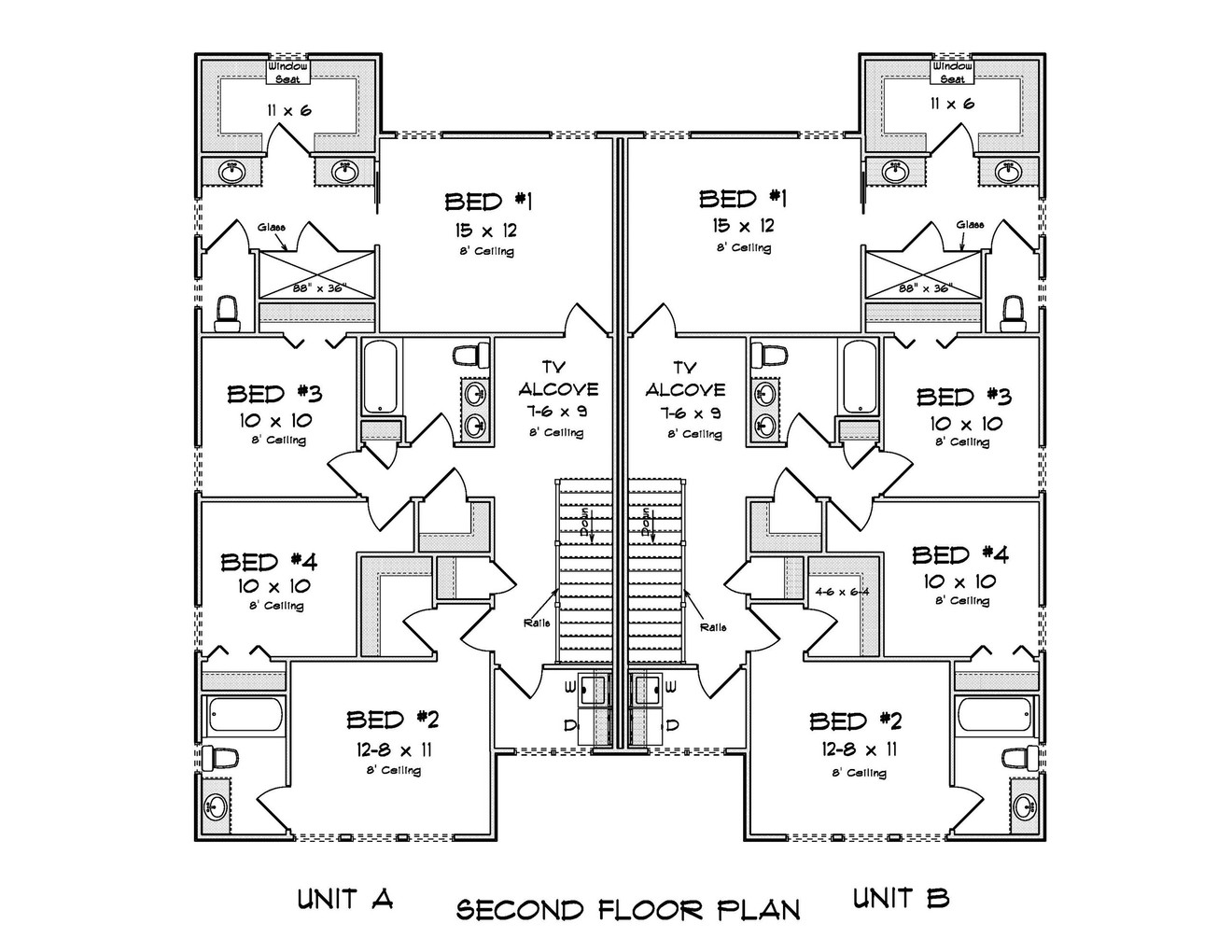 Secondary Image - Contemporary House Plan - 90361 - 2nd Floor Plan